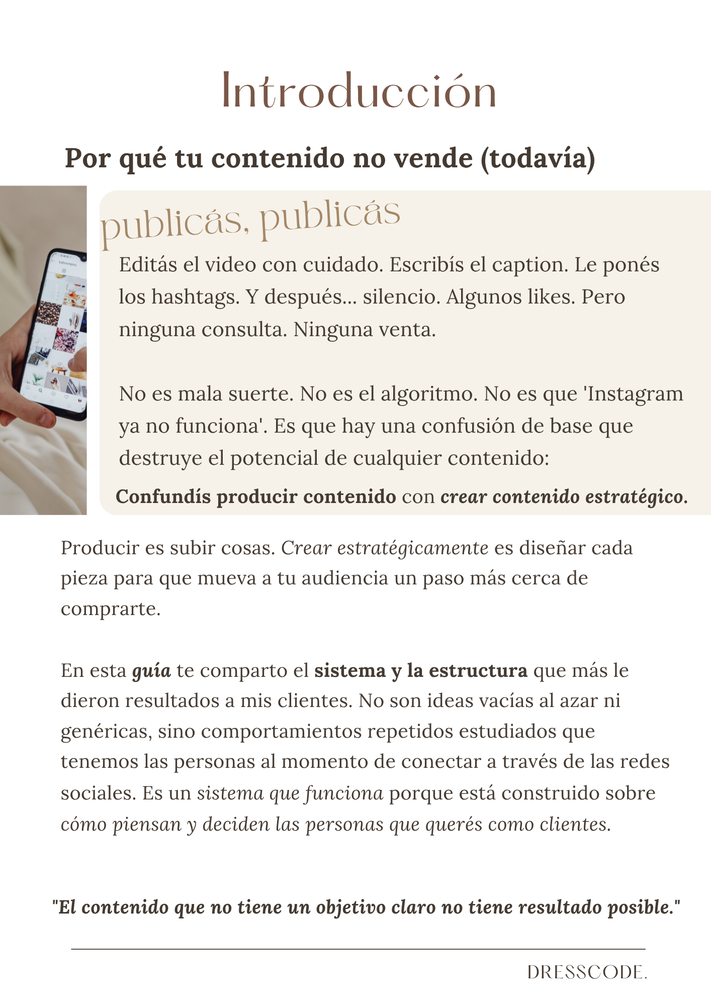 Creá contenido que venda