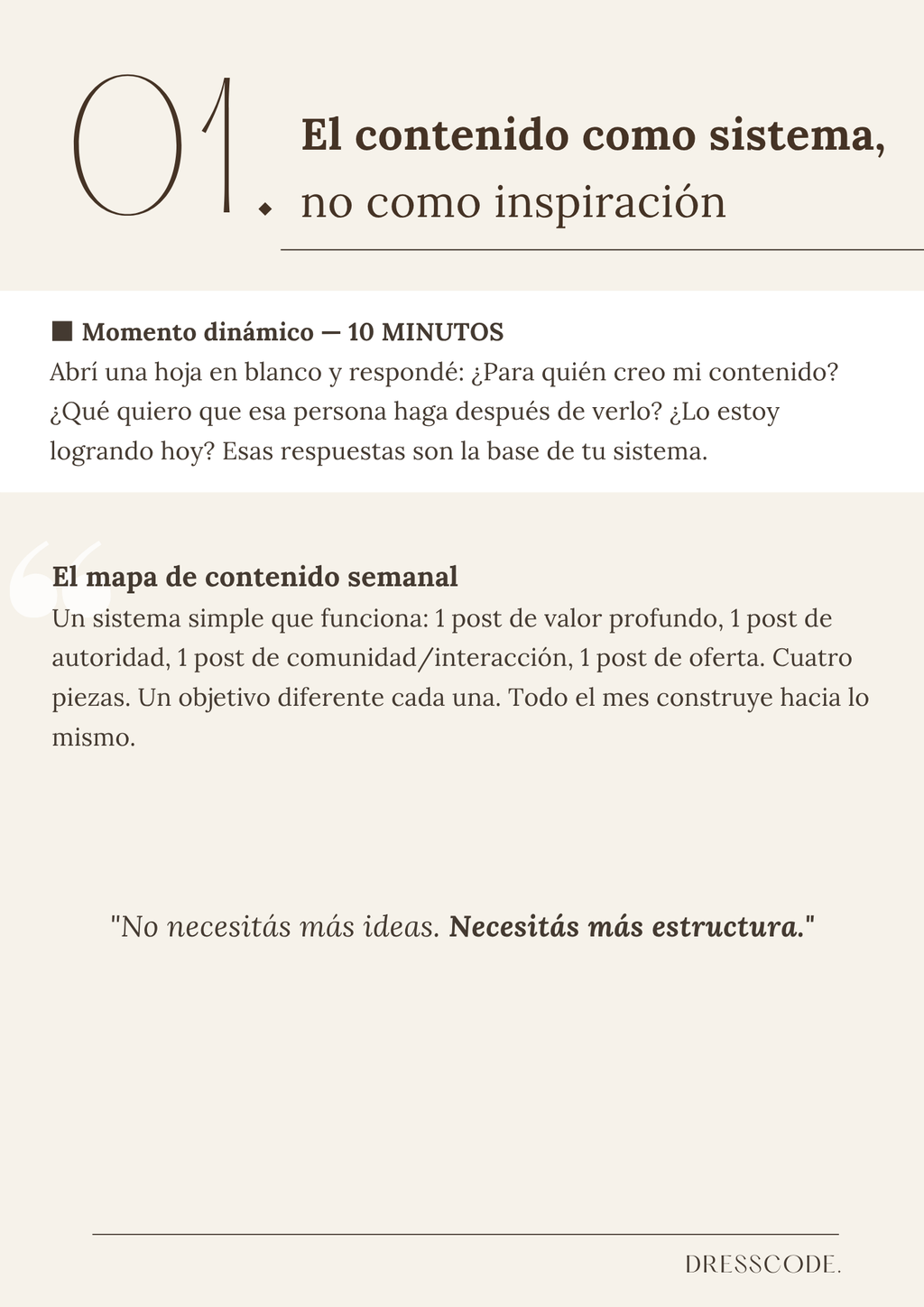 Guía Creá contenido que venda — vista previa del contenido