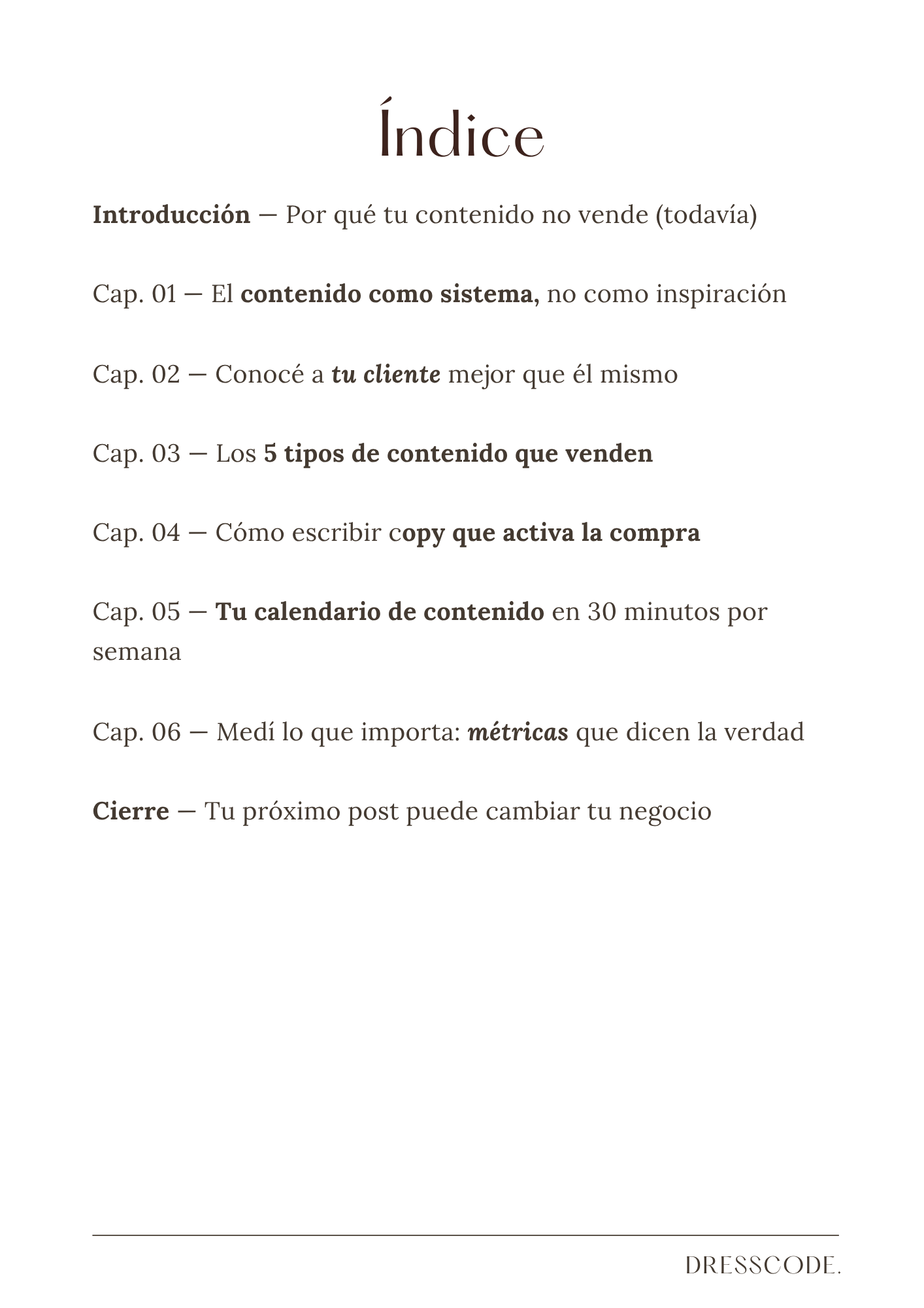 Creá contenido que venda