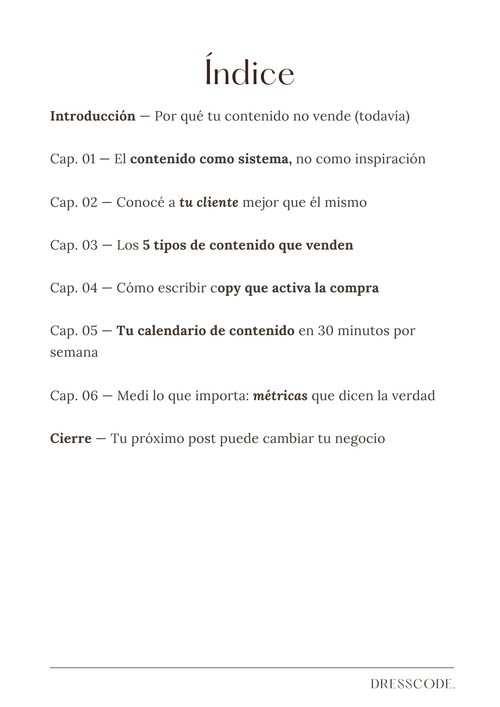Creá contenido que venda