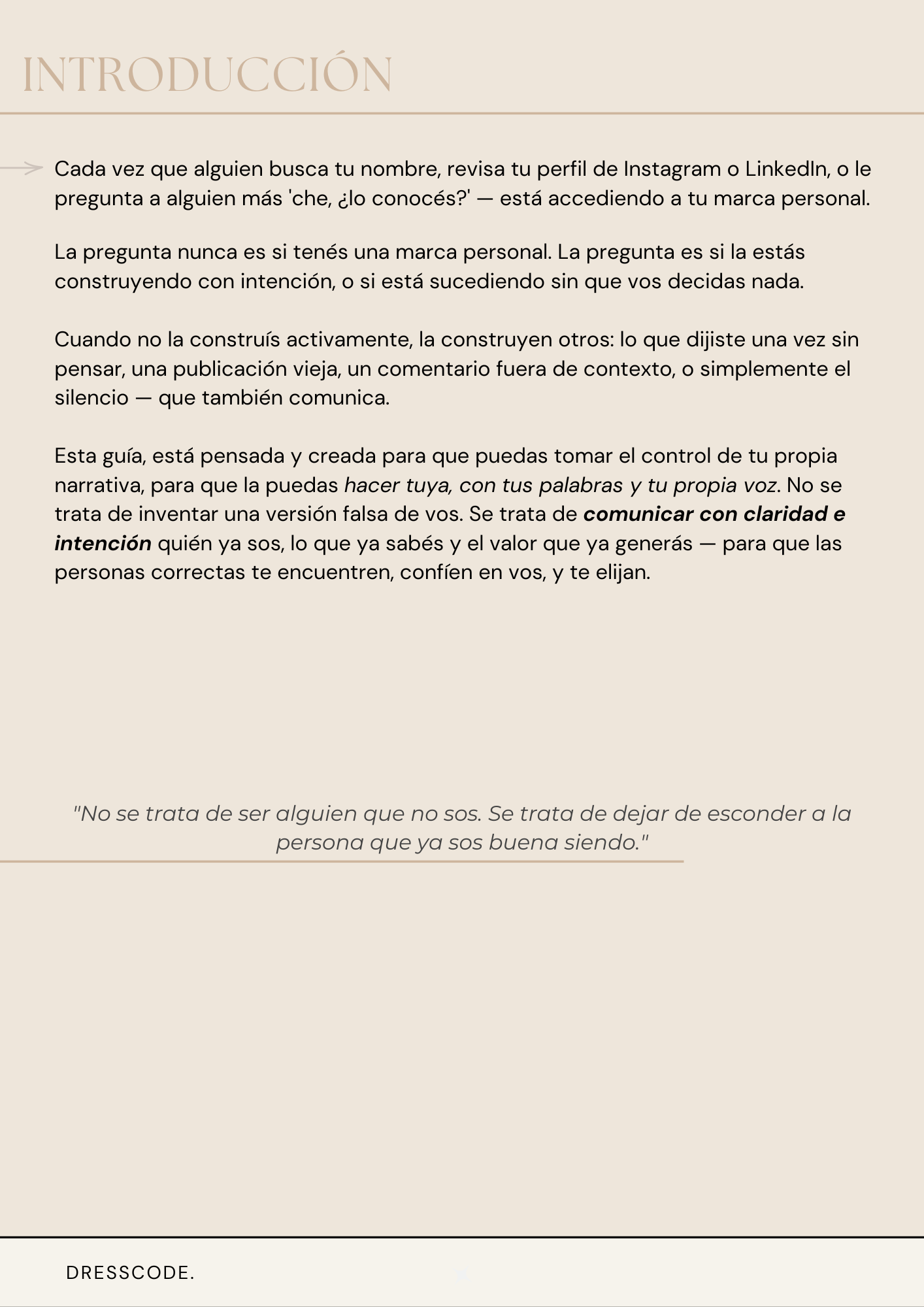 MARCA PERSONAL: construí tu posicionamiento