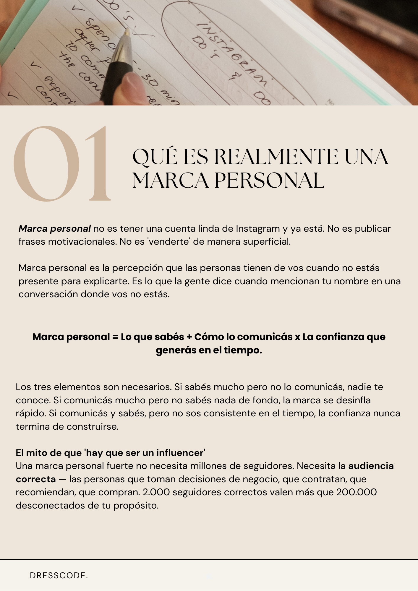 MARCA PERSONAL: construí tu posicionamiento