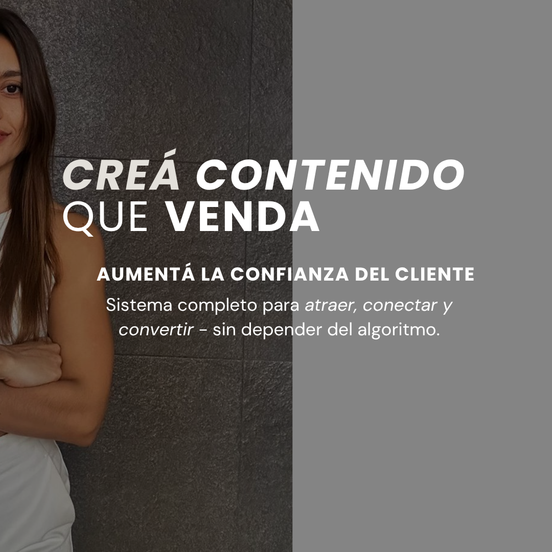 Creá contenido que venda