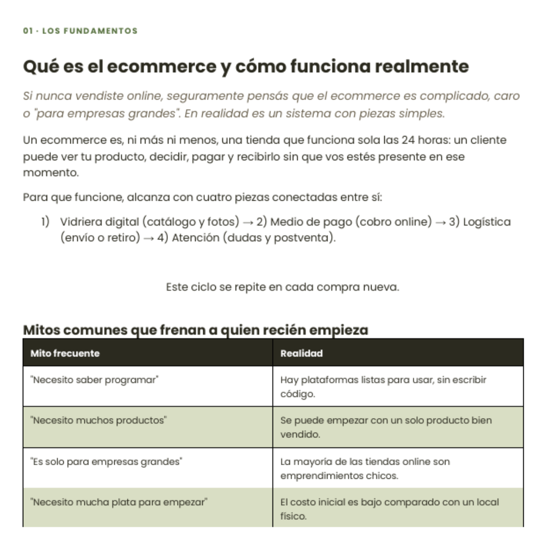 Creá tu ECOMMERCE