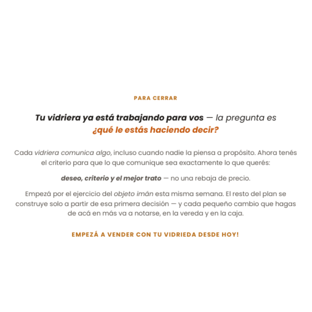 Guía Vendé con la vidriera de tu local — vista previa del contenido