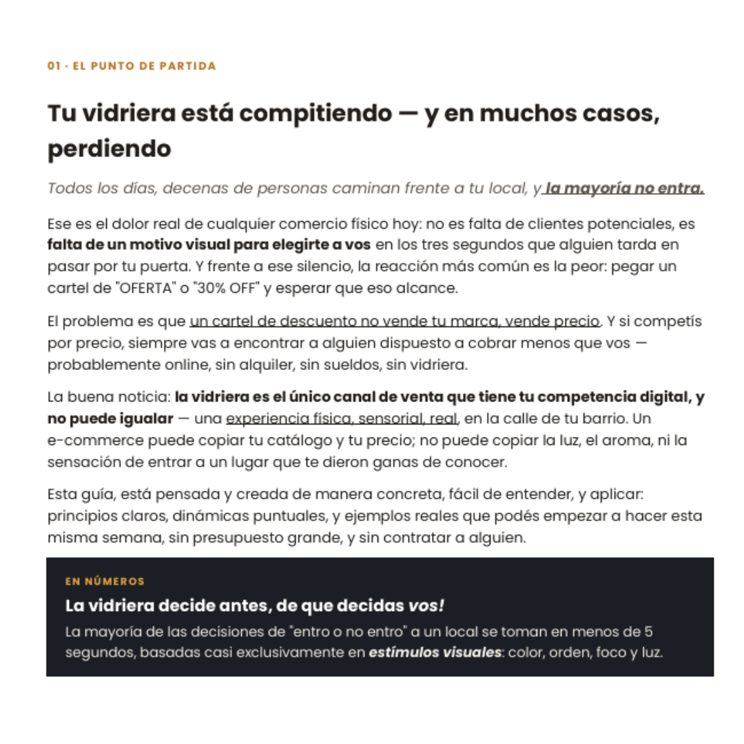 VENDÉ CON LA VIDRIERA DE TU LOCAL FÍSICO