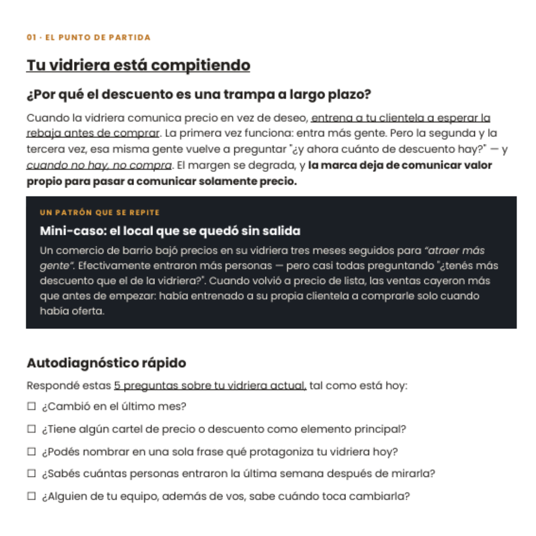 VENDÉ CON LA VIDRIERA DE TU LOCAL FÍSICO