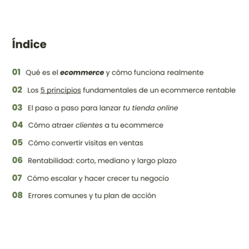 Creá tu ECOMMERCE