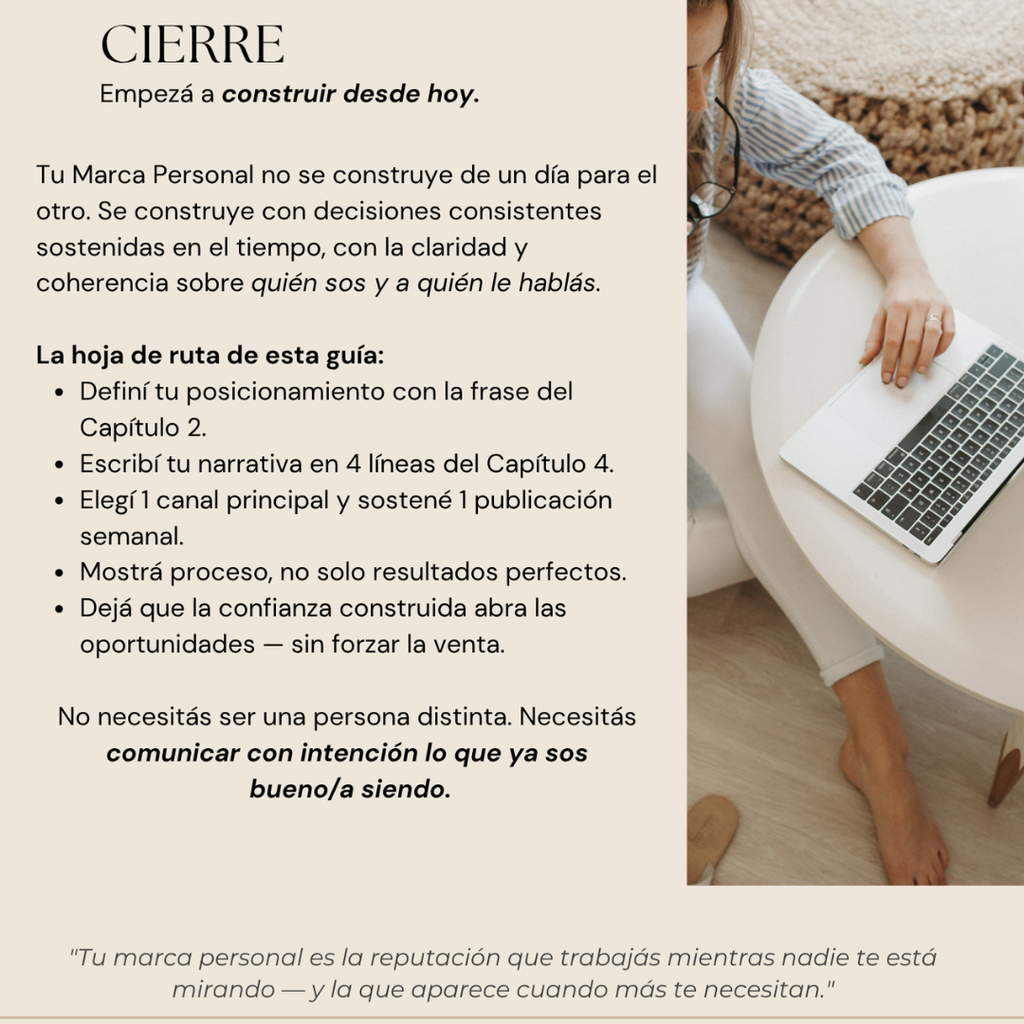 Guía de Marca Personal — vista previa del contenido
